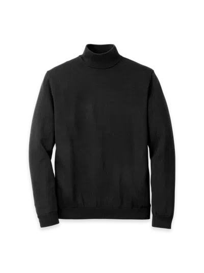 Paul Fredrick Supima Cotton Mock Neck Sweater In Animal Print