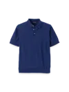 Paul Fredrick Supima Cotton Three Button Polo In Blue
