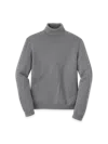 Paul Fredrick Supima Cotton Turtleneck In Gray