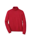 Paul Fredrick Supima Cotton Turtleneck In Red