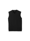 Paul Fredrick Supima Cotton Vest In Black