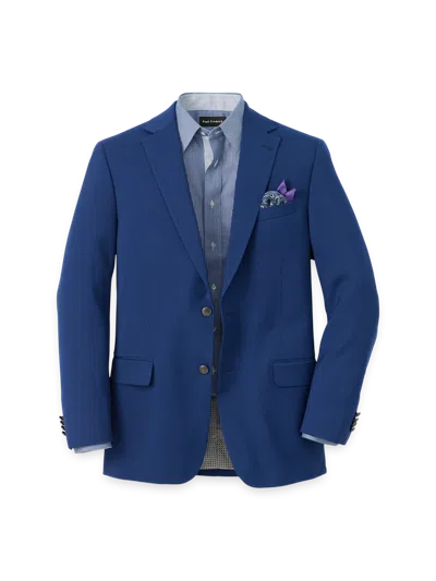 Paul Fredrick Travel Blazer In Blue
