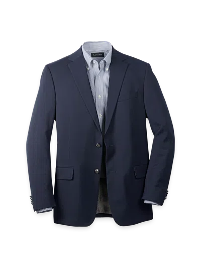 Paul Fredrick Travel Blazer In Blue
