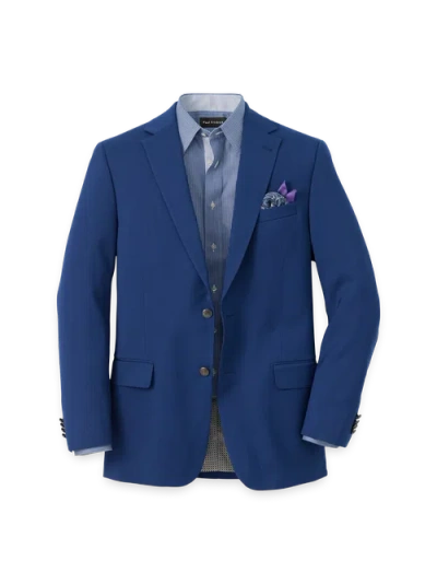 Paul Fredrick Travel Blazer In Blue