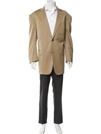Pre-owned Paul Fredrick Wool Blazer In Neutral