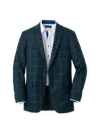 Paul Fredrick Wool Blend Single Breasted Notch Lapel Sport Coat In Green