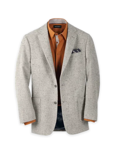Paul Fredrick Wool Donegal Single Breasted Notch Lapel Sport Coat In Gray