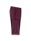 Paul Fredrick Wool Stretch Bengaline Flat Front Suit Pants In Pink