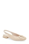 Paul Green Adele Slingback Flat In Neutral