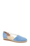 Paul Green Alegra Flat In Pacific Soft Suede