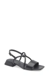 Paul Green Alissa Slingback Sandal In Black Future Nappa