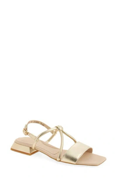 Paul Green Alissa Slingback Sandal In Platino Metallic Future