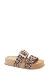 Paul Green Aloha Slide Sandal In Leopardino Desert