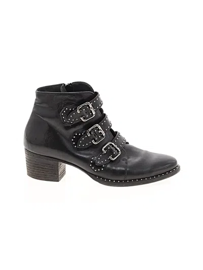 Pre-owned Paul Green Ankle Boots In Black