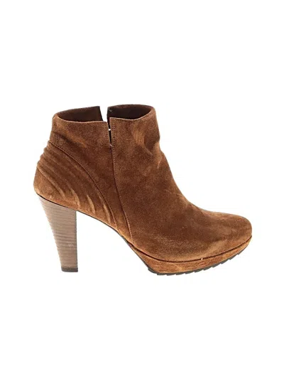 Pre-owned Paul Green Ankle Boots In Brown