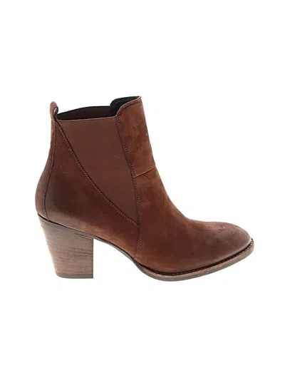 Pre-owned Paul Green Ankle Boots In Brown