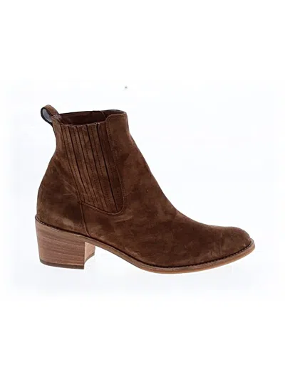 Pre-owned Paul Green Ankle Boots In Brown