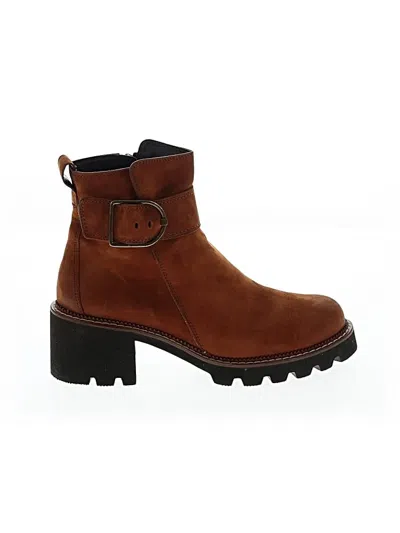Pre-owned Paul Green Ankle Boots In Brown