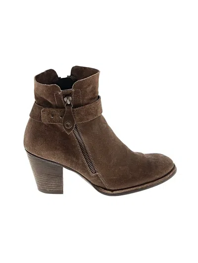Pre-owned Paul Green Ankle Boots In Brown