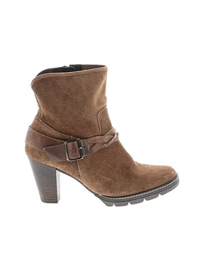 Pre-owned Paul Green Ankle Boots In Brown