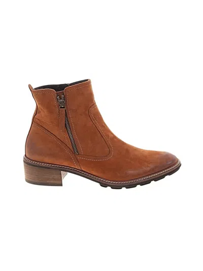 Pre-owned Paul Green Ankle Boots In Brown