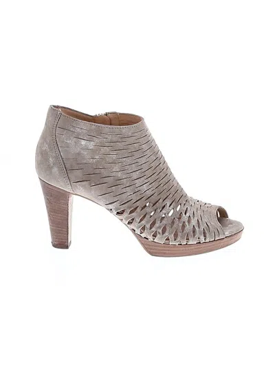Pre-owned Paul Green Ankle Boots In Gray
