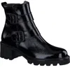 Paul Green Balboa Moto Boot In Black