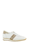 Paul Green Bellevue Sneaker In White Antelope Combo