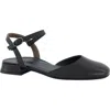 Paul Green Bianca Ankle Strap Pump In Black Softnappa