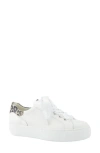 Paul Green Blakely Platform Sneaker In White Almond Combo