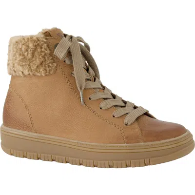 Paul Green Cambria High Top Sneaker In Brown