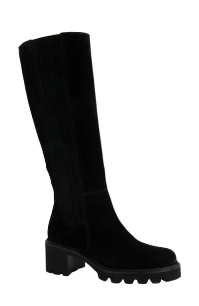 Paul Green Candice Knee High Boot In Black