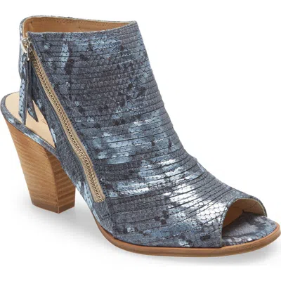Paul Green Cayanne Peep Toe Sandal In Blue