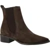 Paul Green Celina Pointed Toe Bootie In Brown