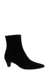 Paul Green Ciara Pointed Toe Kitten Heel Bootie In Black