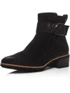 Paul Green Cimarron Womens Suede Stacked Ankle Boots In Black