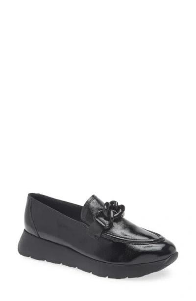 Paul Green Cleo Wedge Loafer In Black