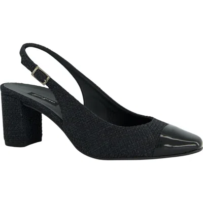 Paul Green Dallas Slingback Cap Toe Pump In Black