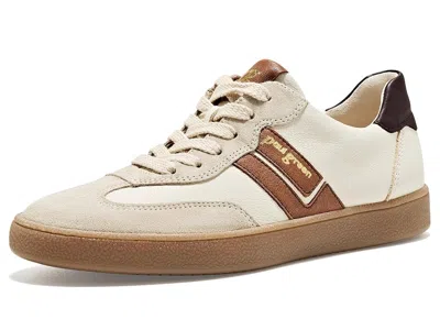 Paul Green Dalton Sneakers Women's Shoes Biscuit Cream: At 4.5 (us Women's 7) M, Suede In White