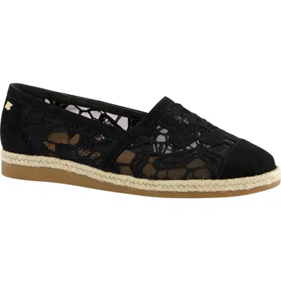 Paul Green Danica Lace Flat In Black