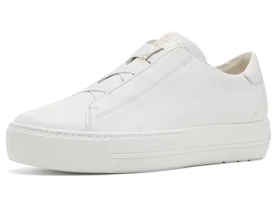 Paul Green Dante Sneakers Women's Shoes White Leather: At 5 (us Women's 7.5) M