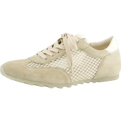 Paul Green Dario Mesh Cutout Sneaker In Neutral