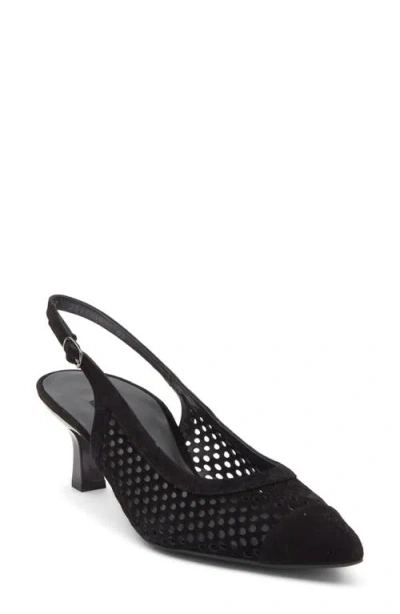 Paul Green Derby Slingback Pump In Black
