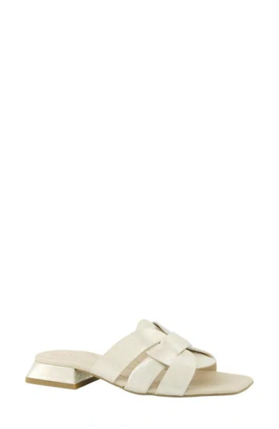 Paul Green Desire Slide Sandal In White