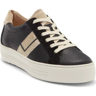 Paul Green Dove Platform Sneaker In Black
