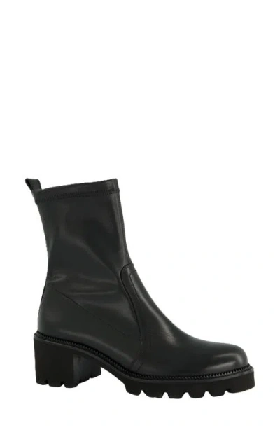 Paul Green Eddie Combat Boot In Black