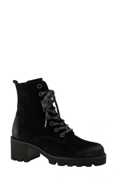 Paul Green Ellen Combat Boot In Brown