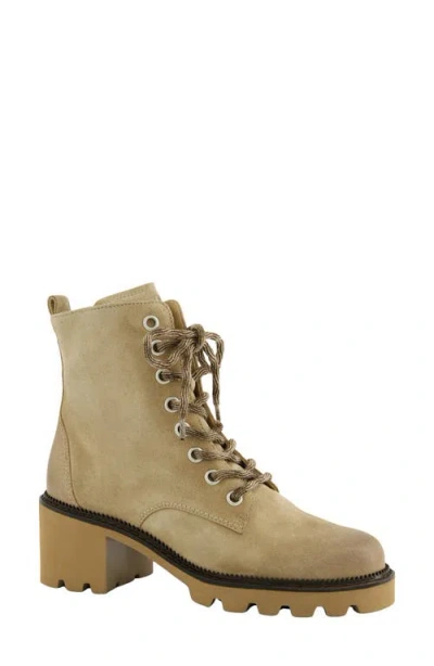 Paul Green Ellen Combat Boot In Animal Print