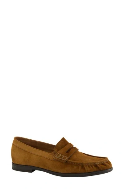 Paul Green Emmy Penny Loafer In Brown