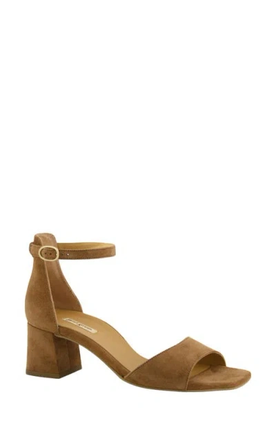 Paul Green Estelle Ankle Strap Sandal In Brown